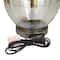 White Polyester Traditional Table Lamp, 27" x 17" x 17"